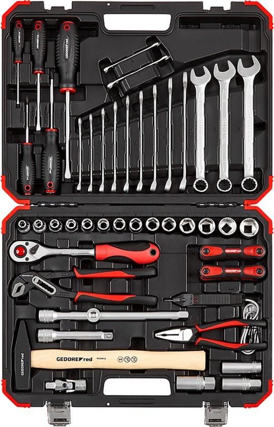 Gedore Red Werkzeugkoffer mit Handwerkzeugen 61-teilig 106541-0