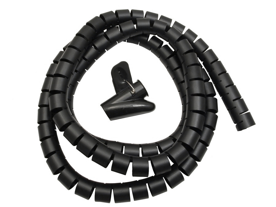 Kabelschlauch Kabelspirale Spiralband Spiralschlauch Kabelschutz Spiral mit Clip 
