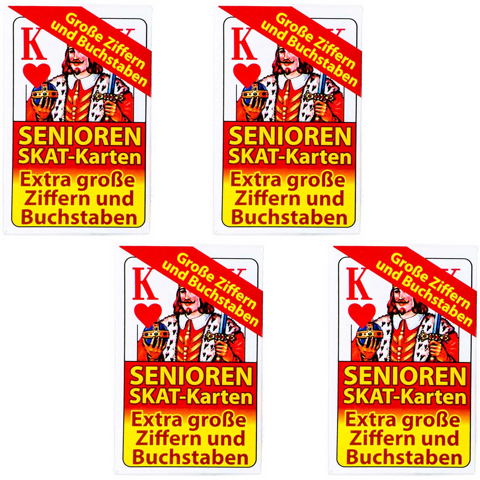 20x 32 Blatt Senioren-SkatkartenFranzösisches BildSpielkarten Skatblatt 