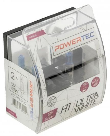 NTY Halogenglühlampe H1 Ultraweiss/Bis Zu 100% Mehr Licht-Idealweiss/Nicht Homologiert Ez-H1Uw-Duo PTZUW1-DUO