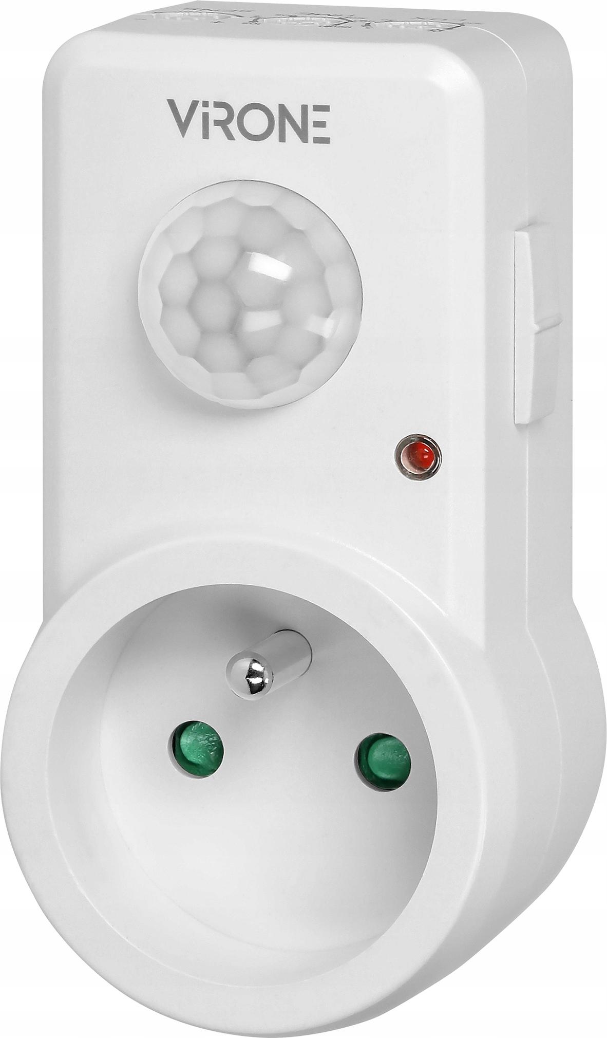Virone | Bewegungsmelder MS-1 - Weiß - Automatisierung - PIR-Sensor - Dämmerungserkennung