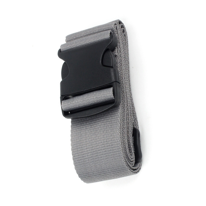 INF Koffergurte 2er-Pack - Verstellbare Koffergurte mit Schnalle Grau 323843