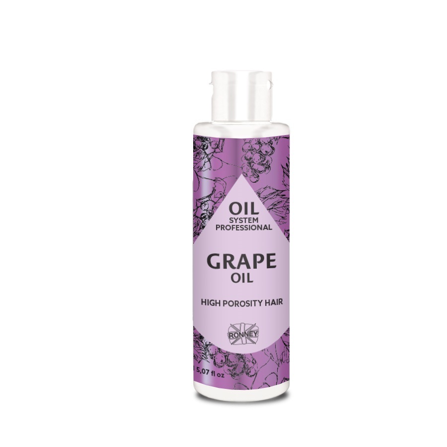 Ronney Professional Oil System Grape Öl für Haare mit hoher Porosität mit Traubenöl 150 ml