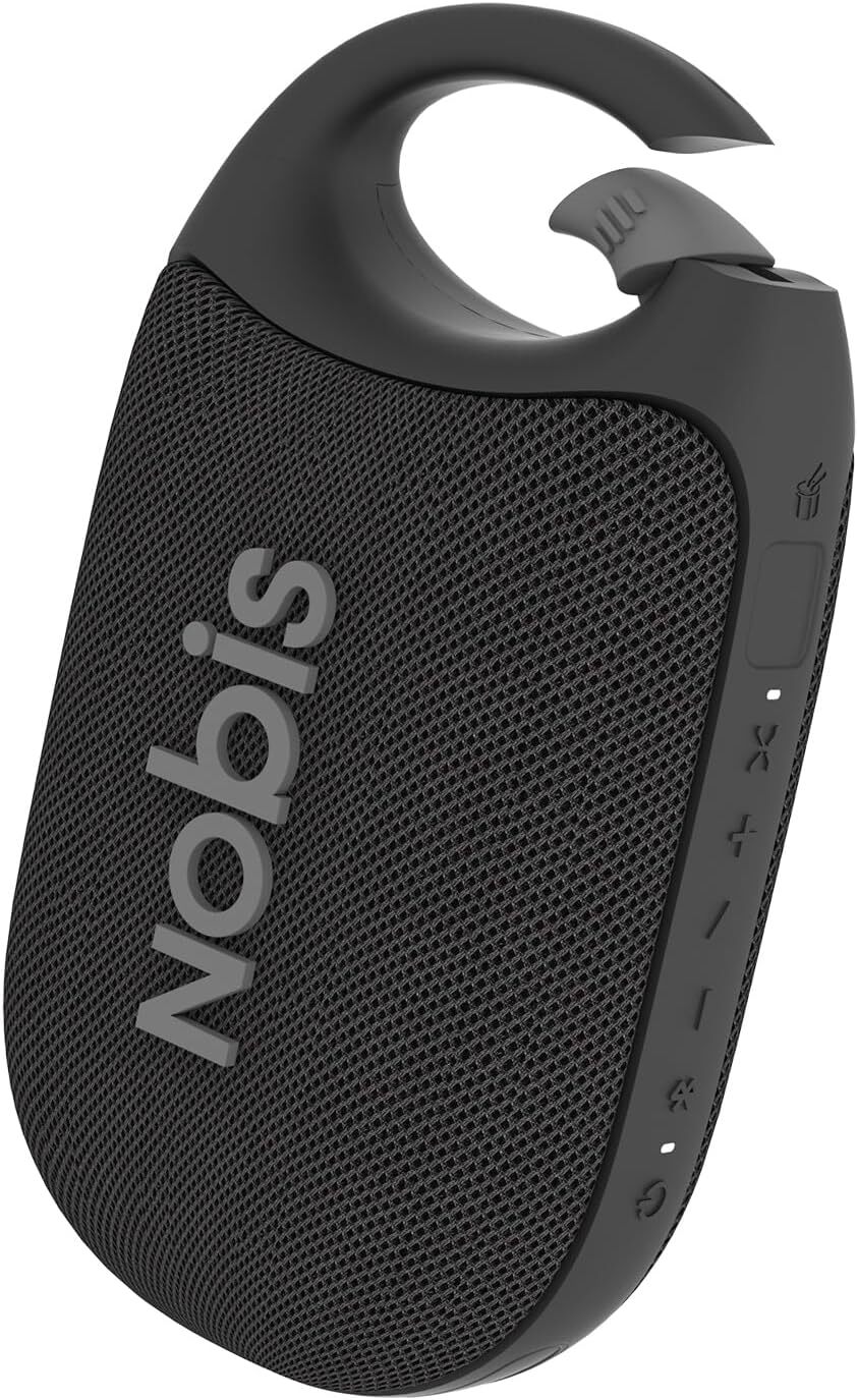 Nobis mit App, Beat-Modus, bis zu 24 Stunden Spielzeit, IP68 wasserdicht, BT 5.3, HD-Sound, Stereo-Paarung, Custom EQ, perfekt für Outdoor