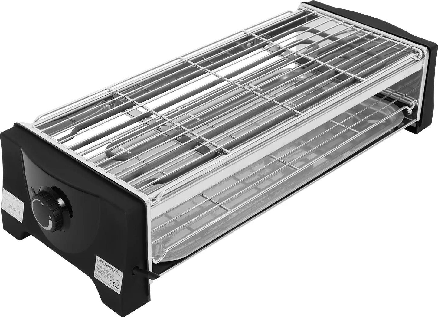 Elektrický vnútorný gril 2200 W, stolný gril, nastaviteľná teplota, nepriľnavá grilovacia mriežka, odkvapkávacia miska na olej