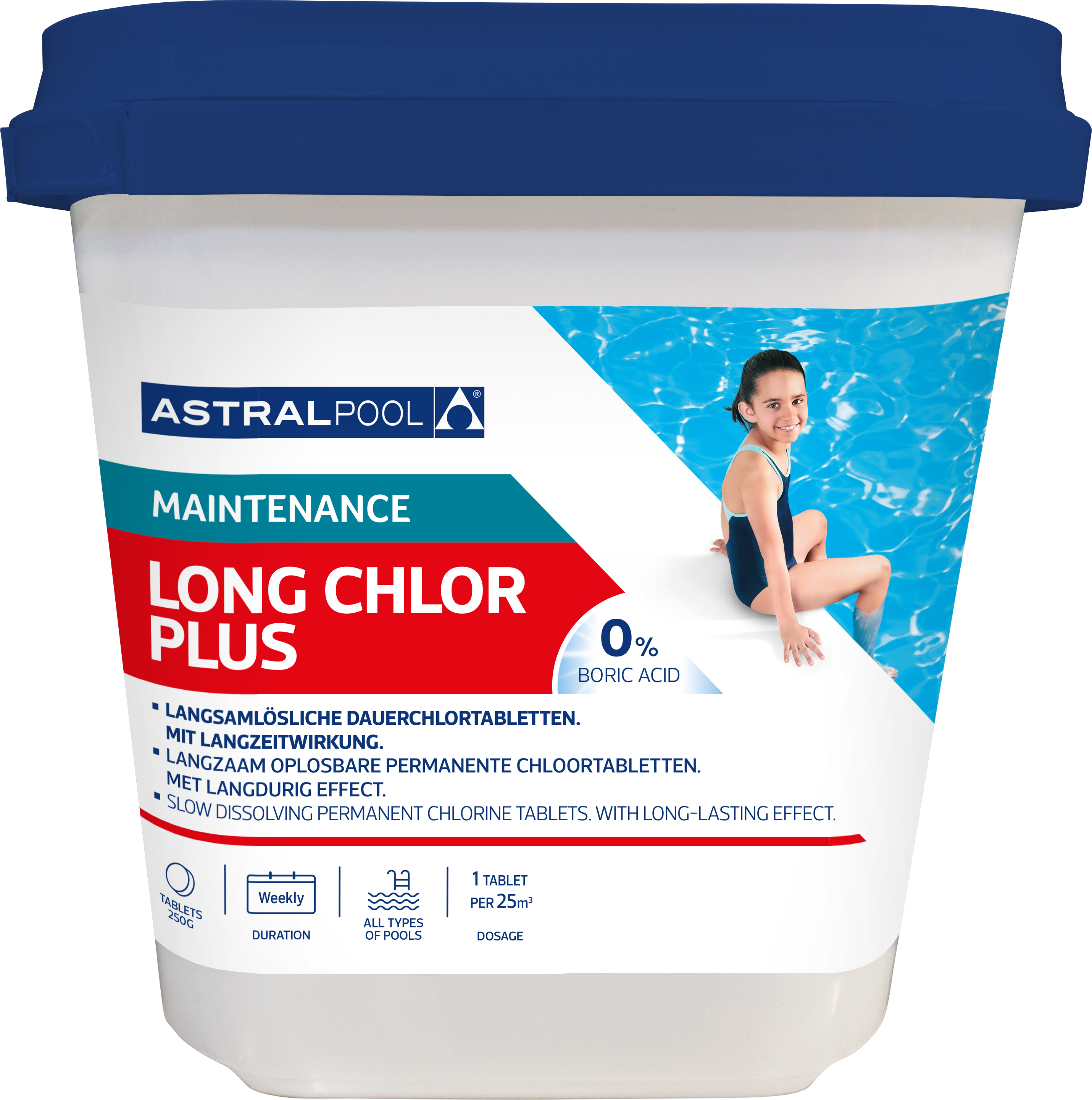 Astralpool Long Chlor Plus 250g Langzeittablette 1 kg