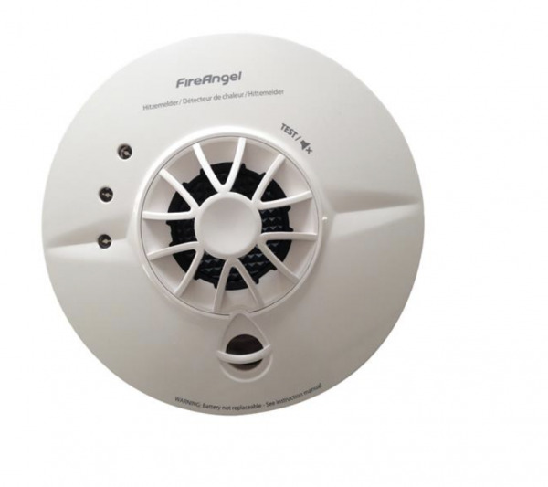 MBS FIRE FireAngel Hitzemelder Thermomelder HM-F-1EU 230V W2 Rauchwarnmelder Kabel Menge - 20er-Set