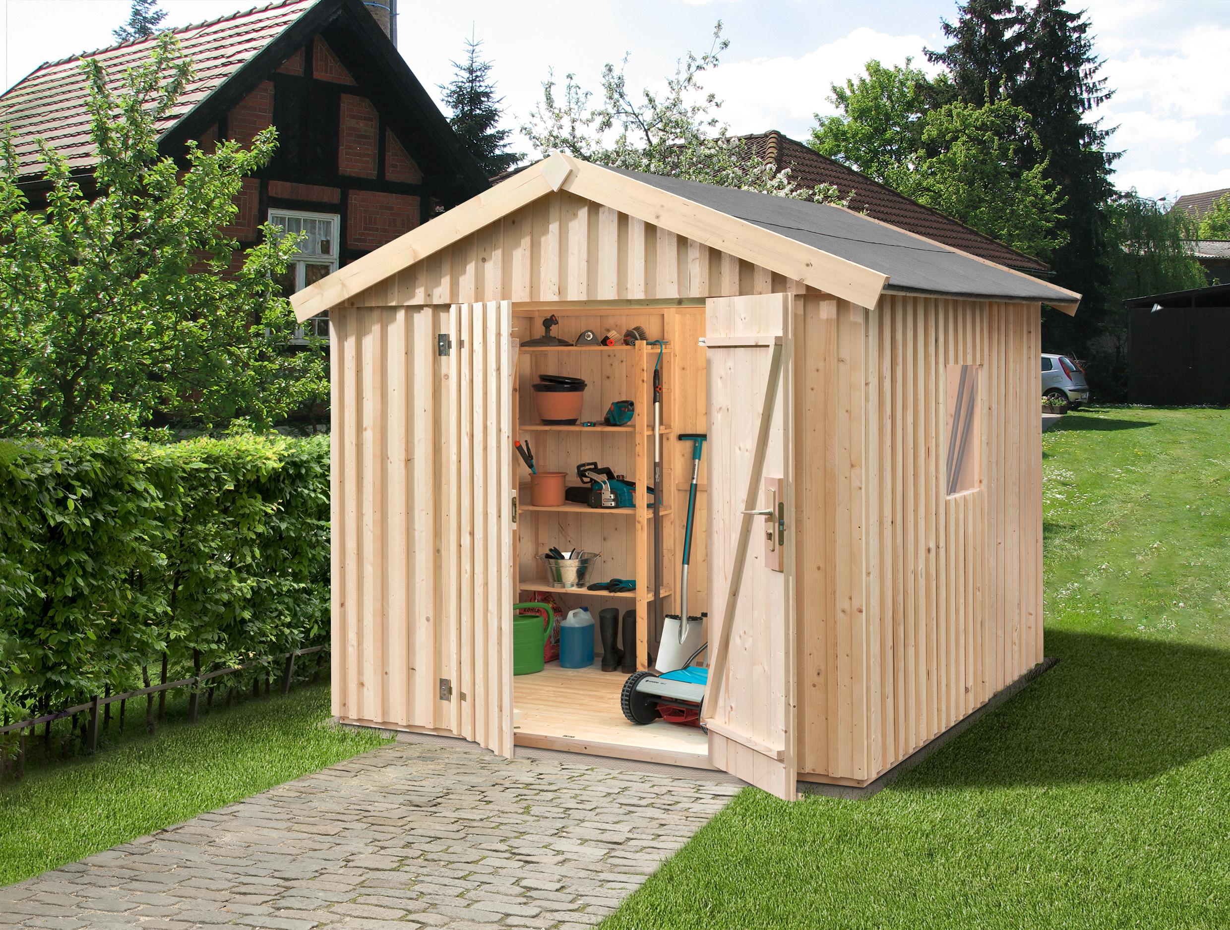 Schwedenhaus Vassbo Gr.3 natur B x T x H 277 x 286 x 230