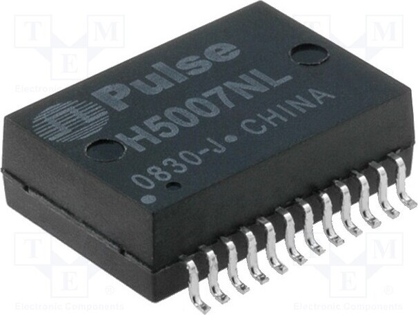 TNE 1x Transformator: LAN SMD 1dB 0÷70°C Portanzahl: 1 H5007NL Verschraubungen SMD so _1GH_H5007NL