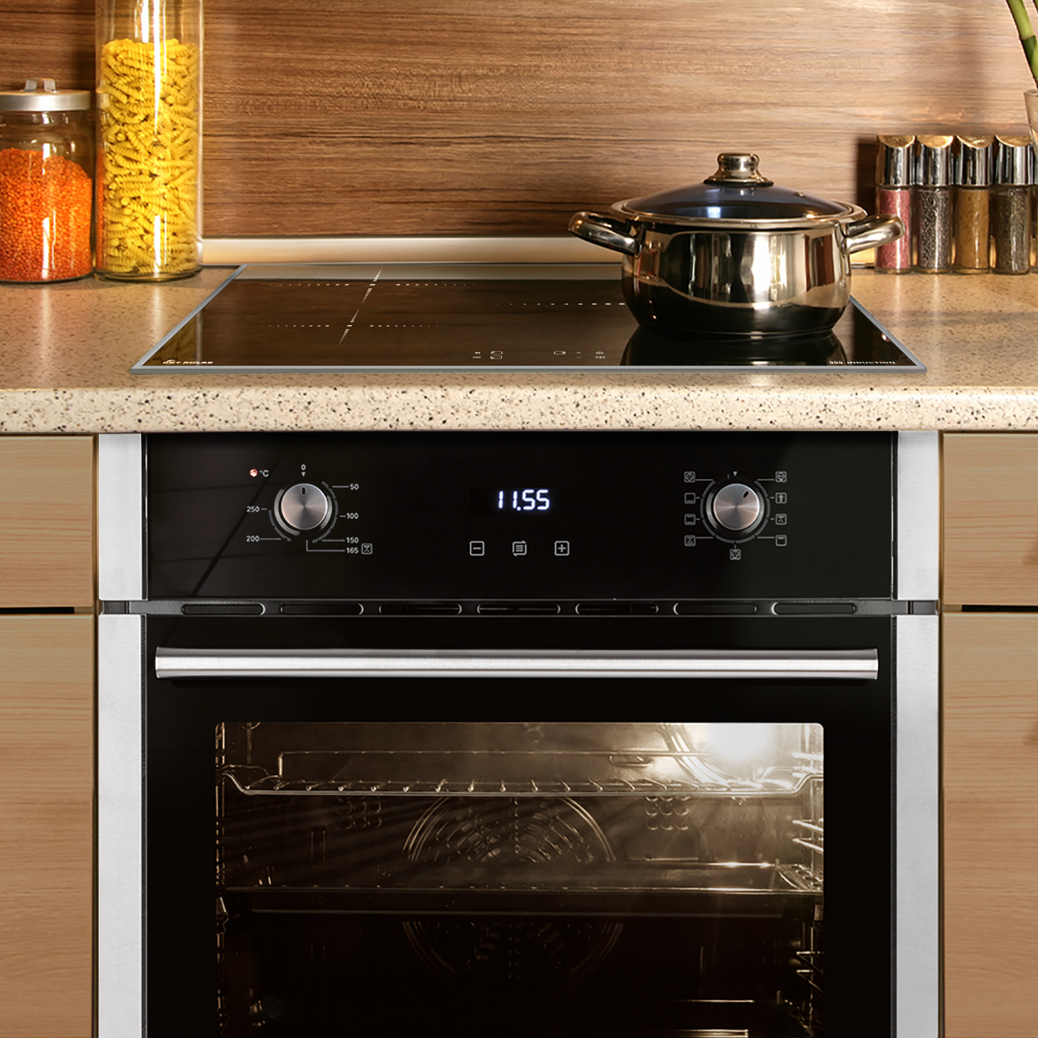 Backofen und Induktionskochfeld SET8005IH859ED