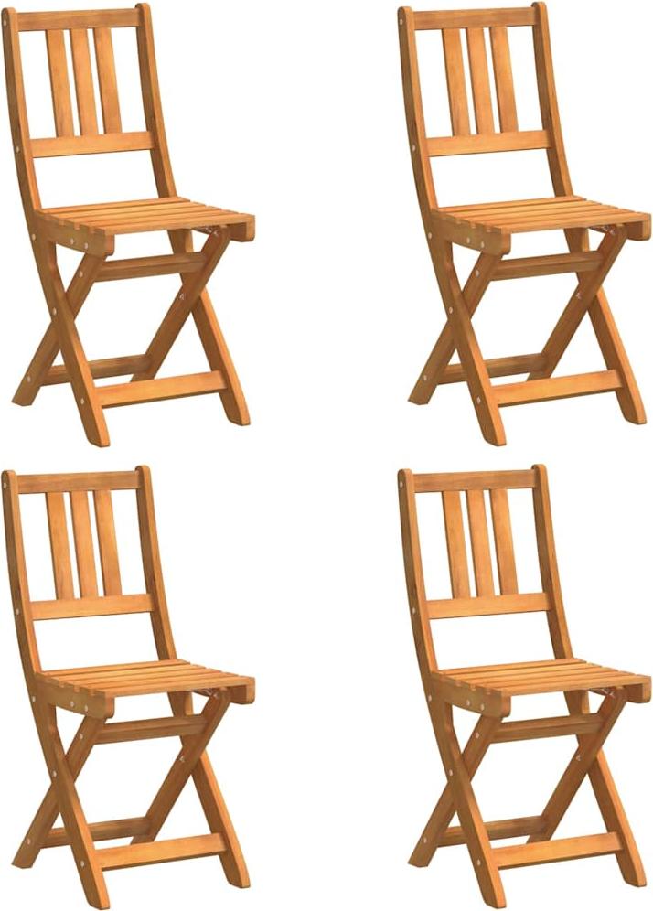 Gartenstuhl 4 pcs Braun 36 x 46 x 86cm Massivholz Akazie