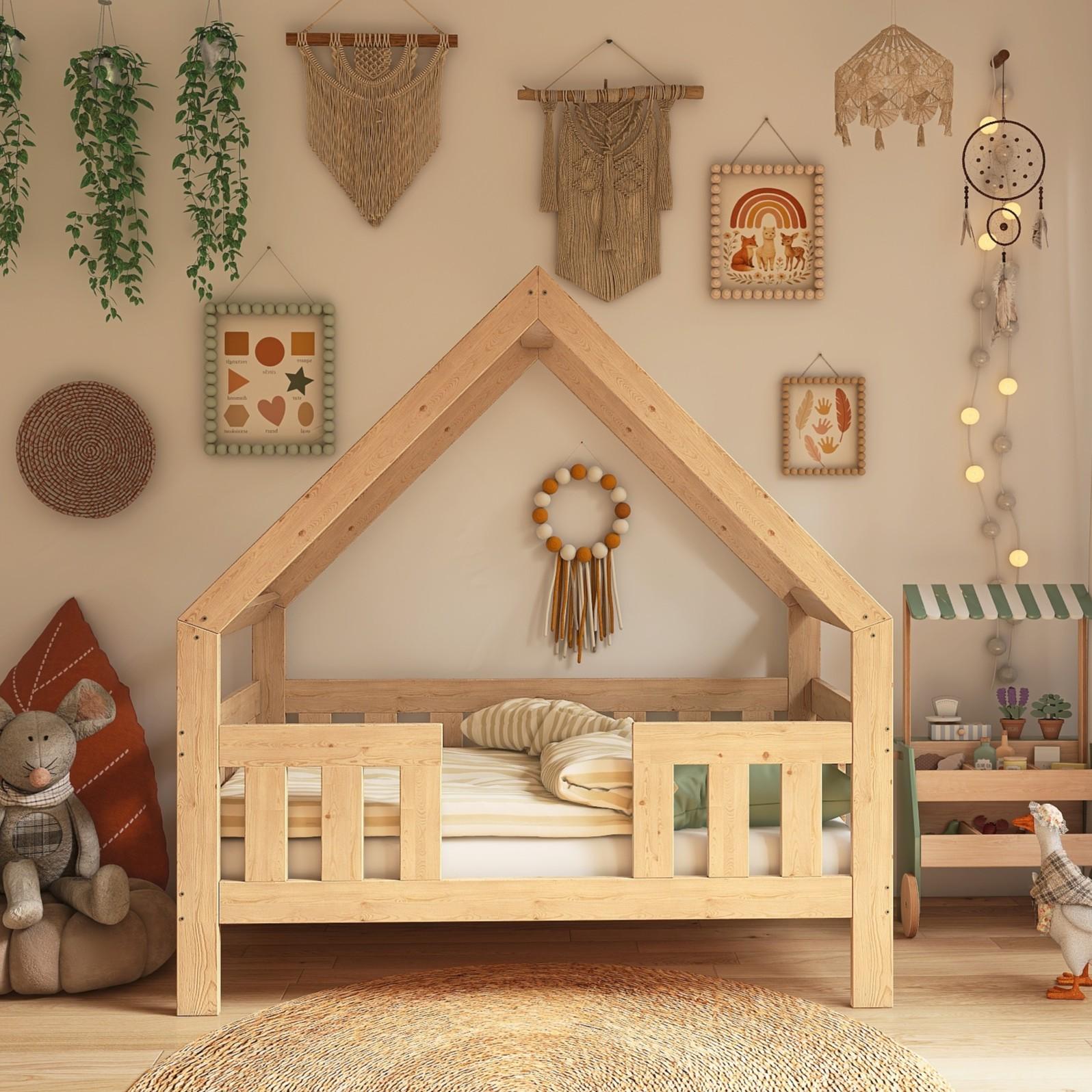 Hausbett mit hochem Rausfallschutz, 70x140 cm Image