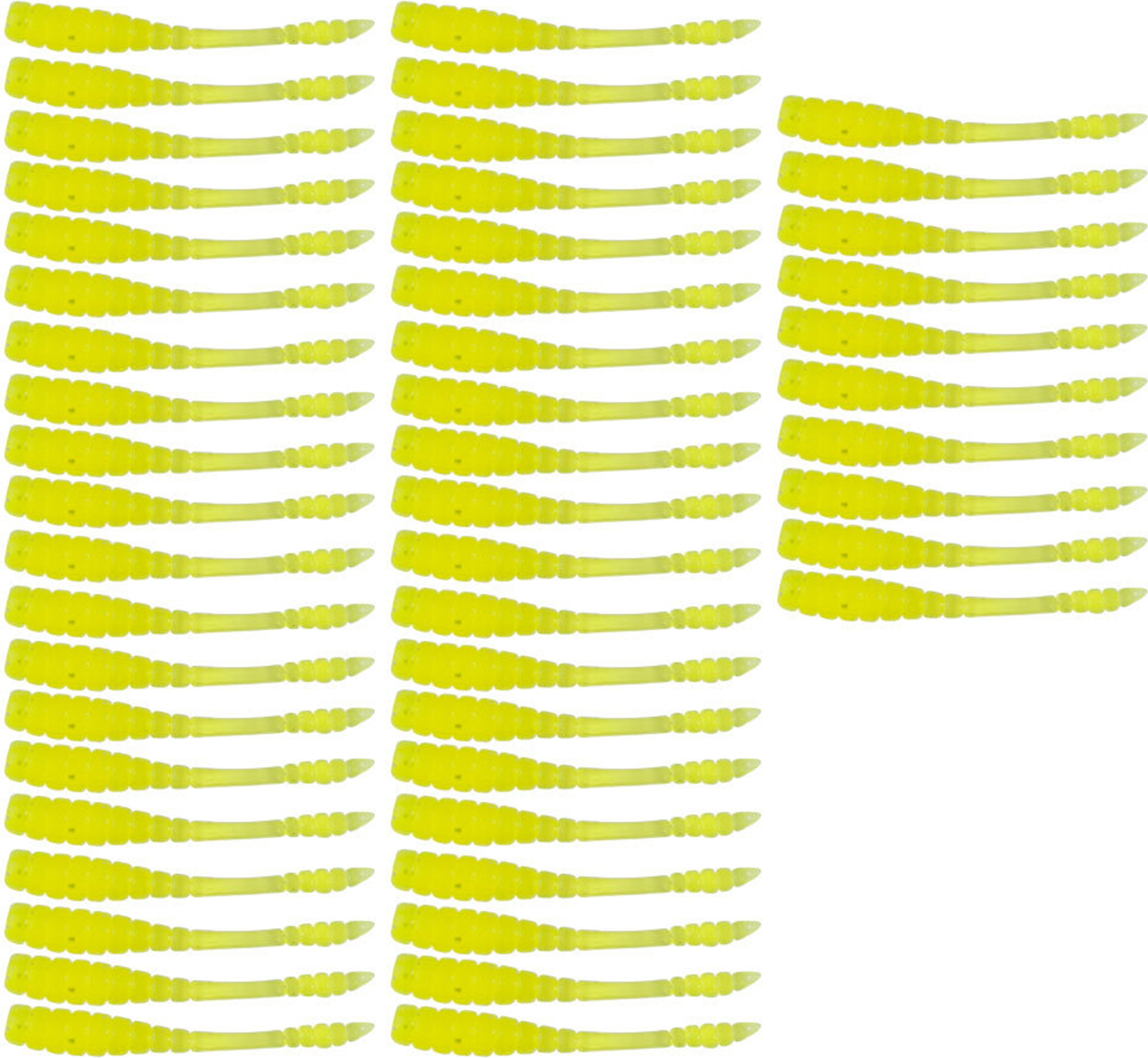 Bremen 50 Teile/satz 4CM/0,4G Weicher Wurmköder Realistische Bionic Spiral Maggot Künstliche Bunte Wurmköder Süßwasser Salzwasser Angelzubehör 4339264