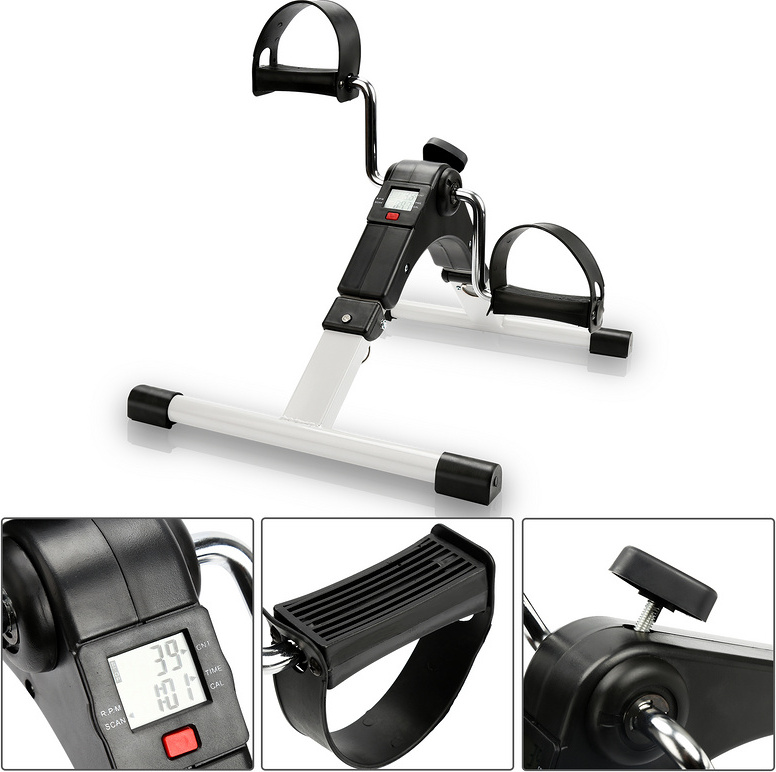 Jopassy mini cvičebný bicykel skladací cvičebný bicykel na ramene trénera kardio LCD