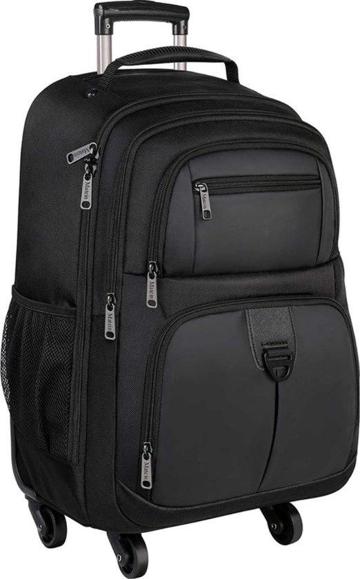 OEM Geschäftliche Reise-Tasche mit Rädern, 40 Liter, Reise-Tasche mit 4 Rädern, Laptop-Größe 17 Zoll, Handgepäck, Flugzeug, Damen, Schul-Trolley, Herren, Koffer-Tasche für Universität, Arbeit, schwarz 2026