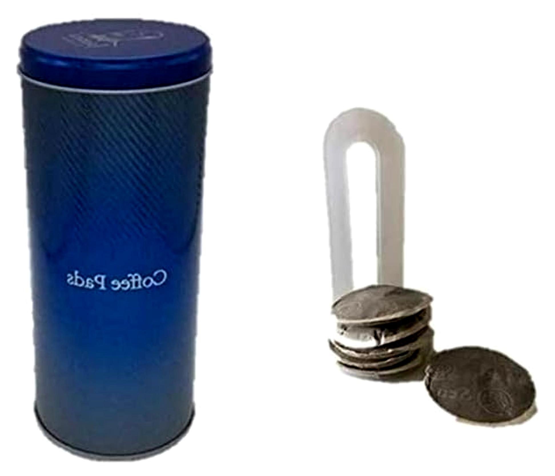 Markenlos Vorratsdose aus Edelmetall für Kaffeepads