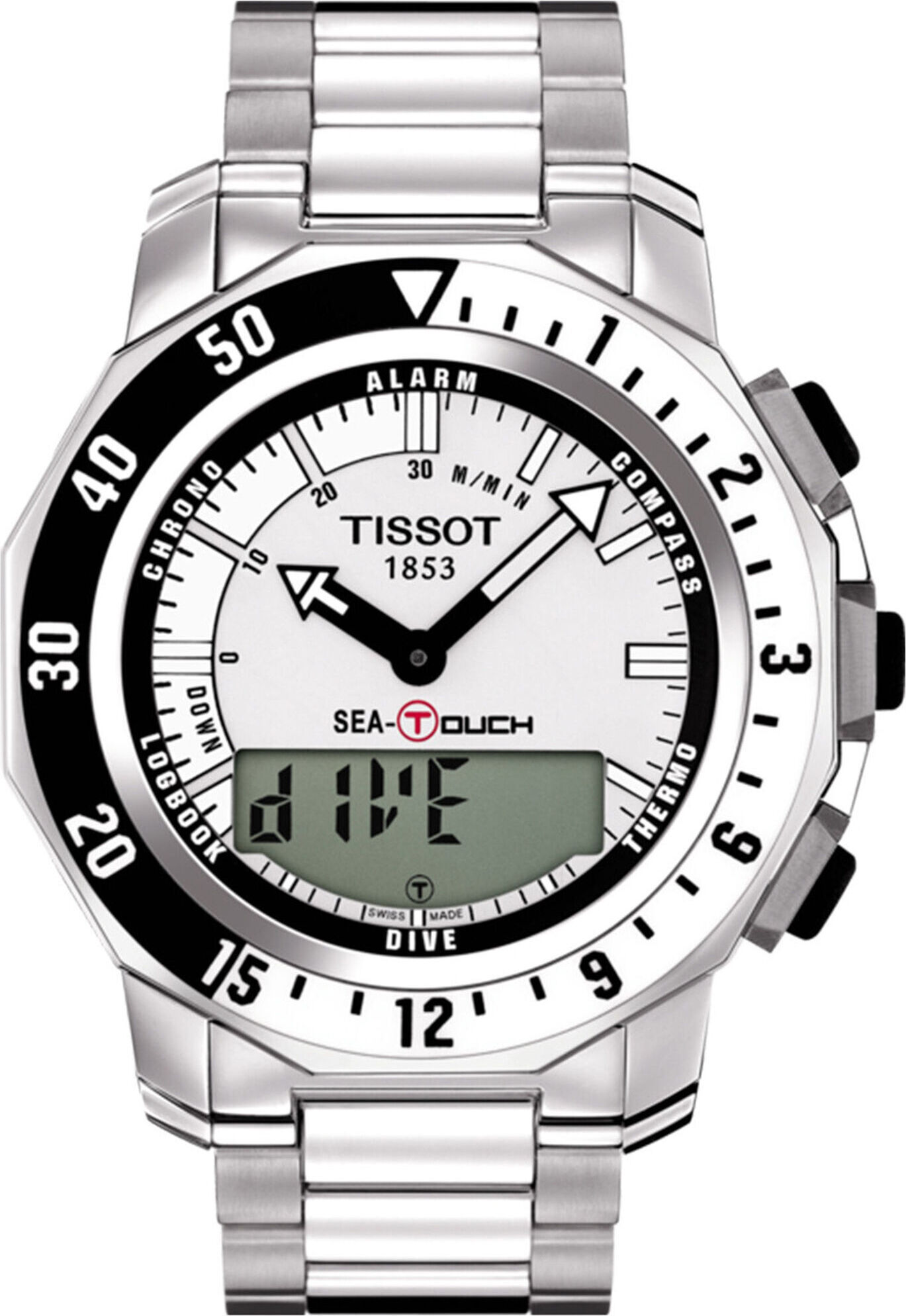 Tissot Herren Analog-Digitaluhr Analog-Digitaluhr T0264201103100 Weiss Onesize
