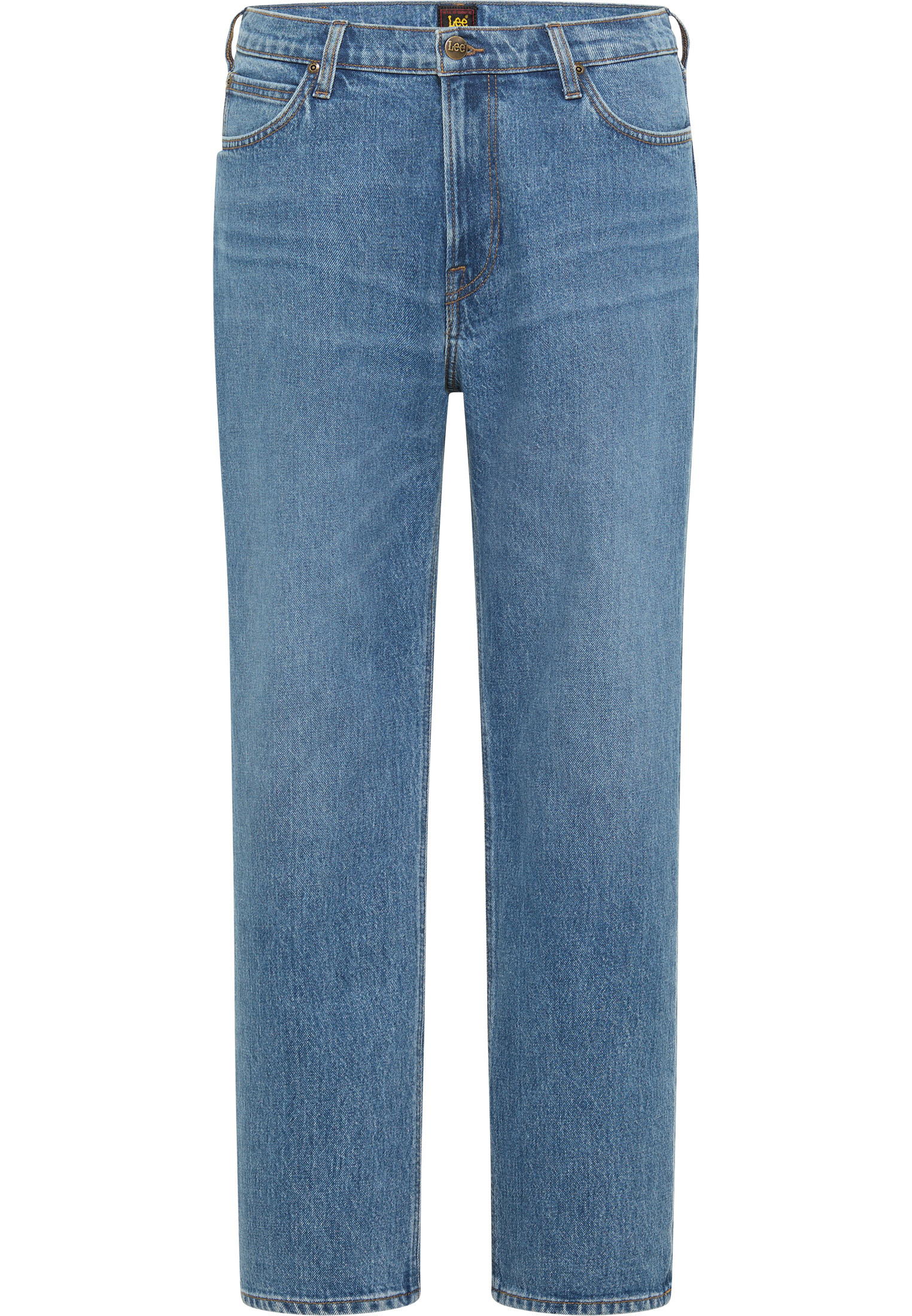 Lee West Into the Blue Jeans mit abgenutztem Denim, lockere, gerade Passform, W32 L34 112328505