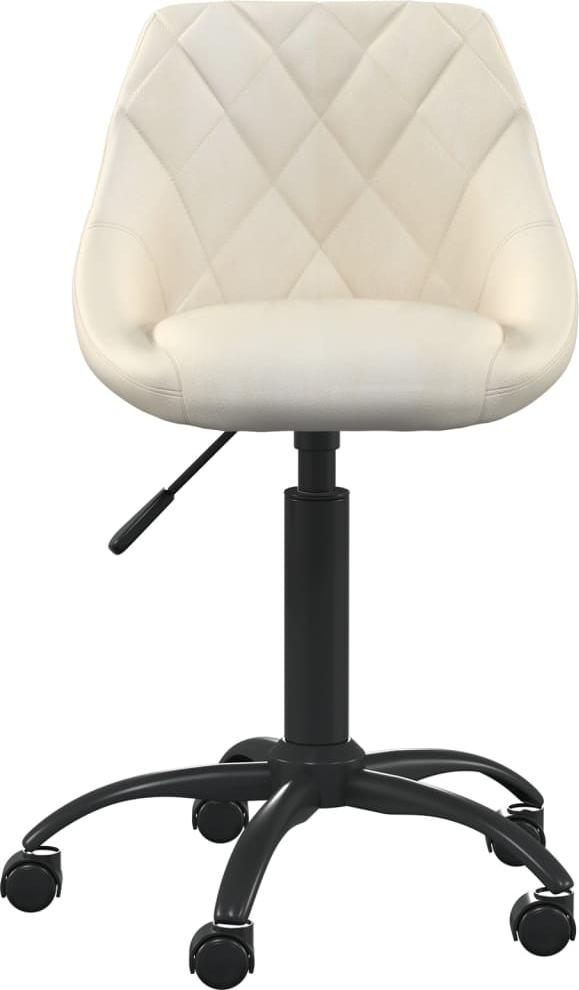 kancelárske kreslo vidaXL Cream Velvet