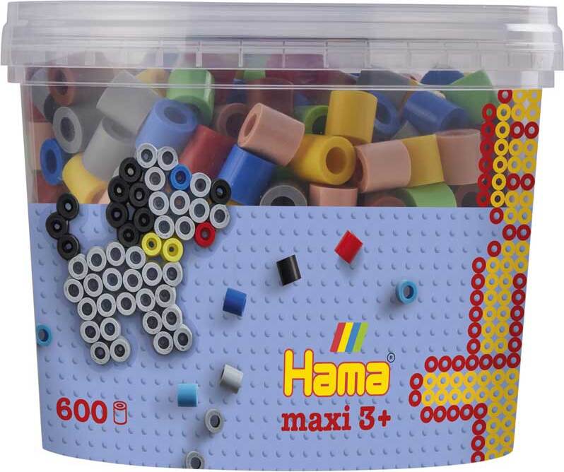 Hama Perline Midi 1100 Pezzi – Set Creativo Per Bambini Con Forchetta E Accessori - 2