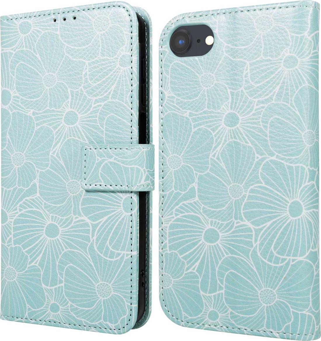 iPhone SE 2022/ iPhone SE 2020/ iPhone 8/ iPhone 7/ iPhone 6s/ iPhone 6 Case - Umelá koža - imoshion Flip Cover - Green