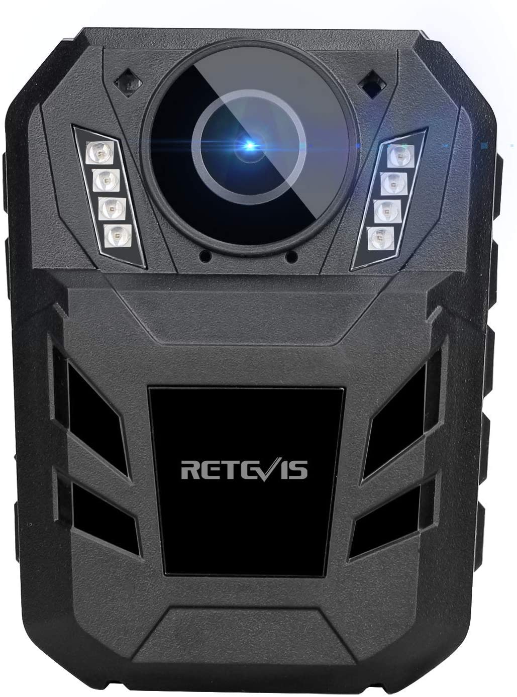 Retevis RT77B Kamera na telo, policajná kamera, 1440P 4000mAh FHD kamera do auta, IR nočné videnie, 170° mini telová kamera, IP54 vodotesná, kamera pre políciu, bodycam