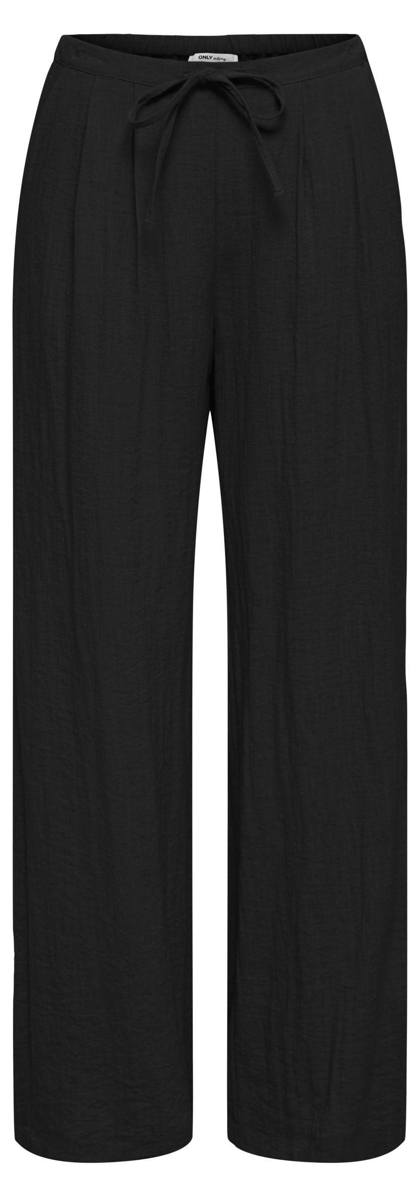 ONLY ONLITA MW LINEN LOOK WIDE PANT TLR Black 38/32 15370273
