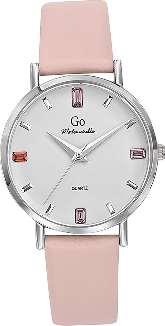 Girl Only dámske náramkové hodinky ružové analógové Mademoiselle s koženým remienkom D2UGO699420