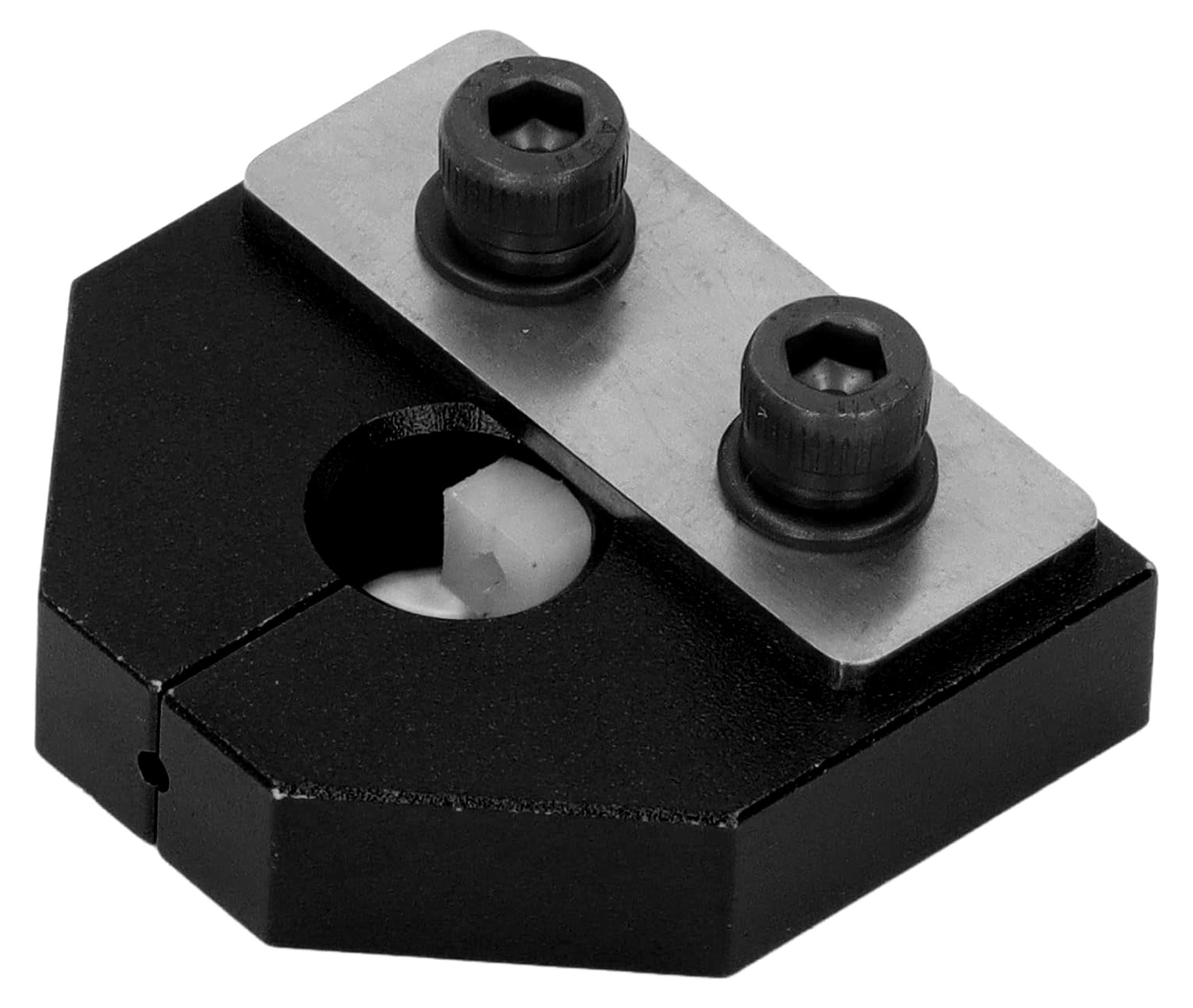 Markenlos Filamentanschluss aus Aluminiumlegierung für 3D-Drucker, kein Materialverlust und Breitenanpassung, kompatibel mit verschiedenen Filamentmaterialien (SCHWARZ)