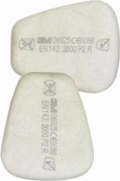 3M 06925 Partikelfilter P2 für 6000/7000er 3M Lackiermasken 2er-Pack