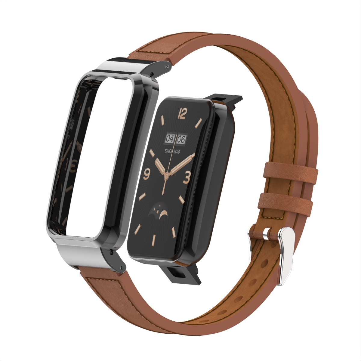 Pre Xiaomi Mi Band 7 Pro Štýlové hodinky s rýchloupínacím remienkom z umelej kože Náhradné inteligentné hodinky Smart Watch Brown
