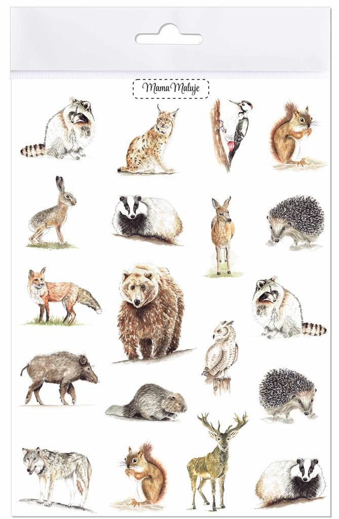 Mama Maluje Abwaschbare Tattoos: Waldtiere (Spielzeug, Tattoos)
