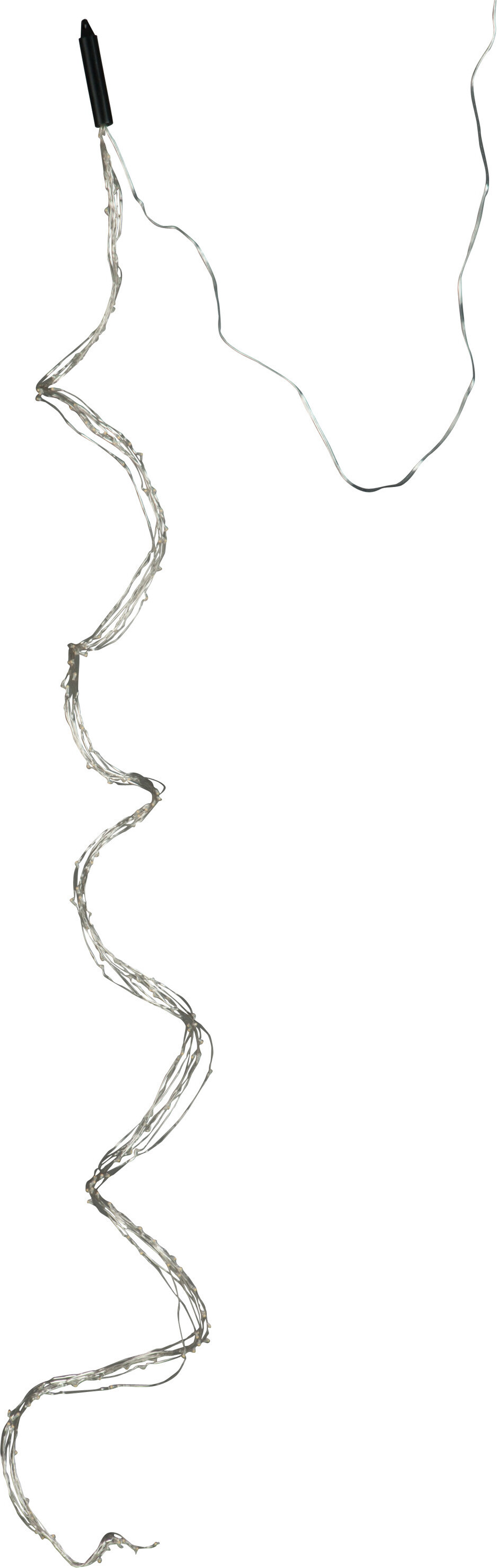 J-Line Weihnahchtsbeleuchtung Draht 2M Silber 200 Led Warm Weiß