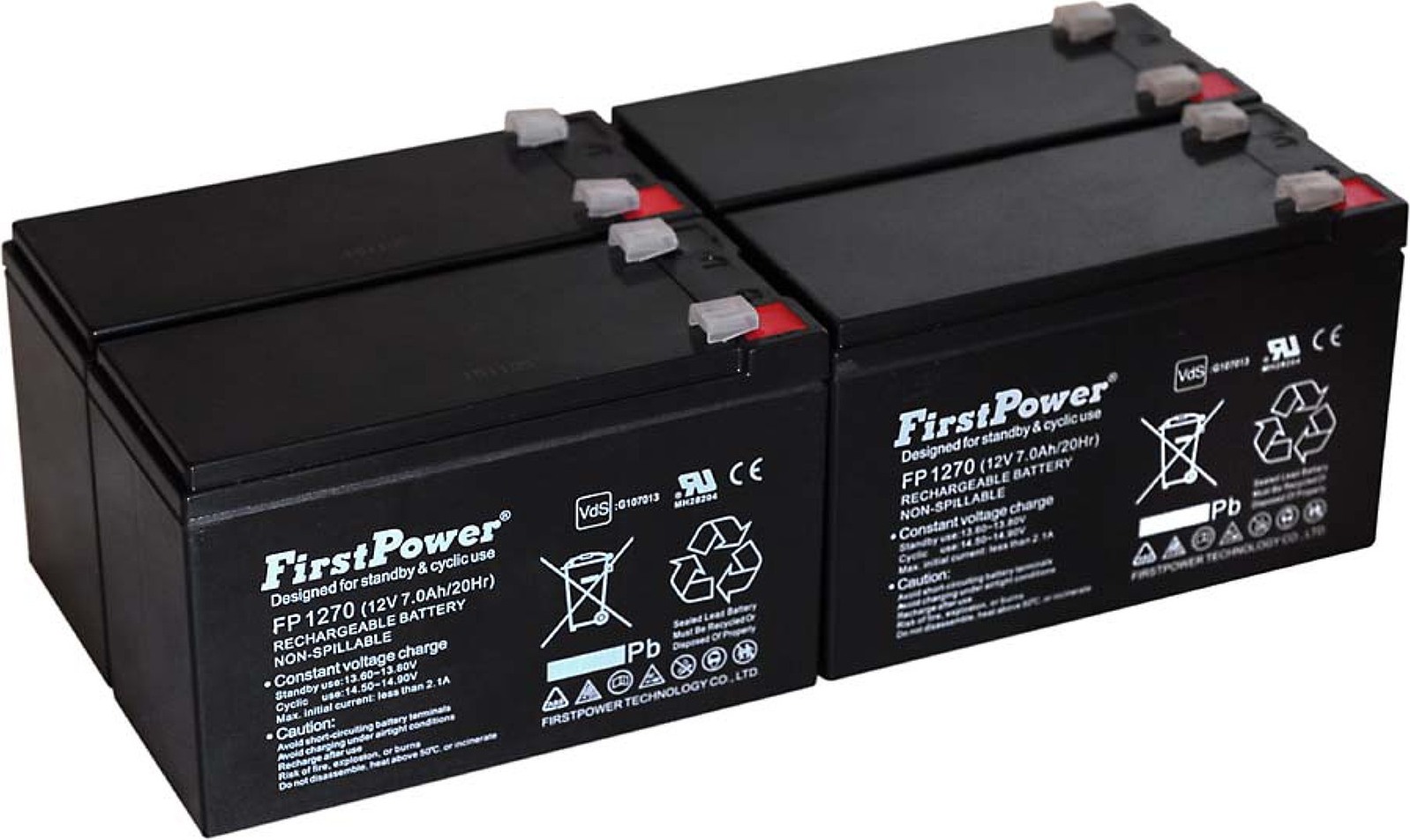 FirstPower Blei-Gel-Akku für USV APC RBC 25 7Ah 12V G1.86.APC.999.313E