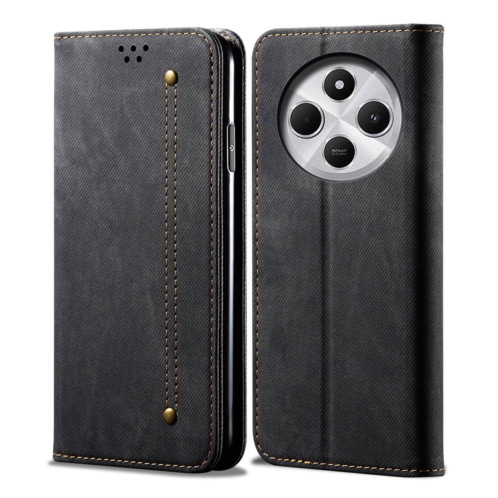 LTLGHYL Custodia a portafoglio per iPhone 13 Mini /13/13 Pro/13 Pro Max, in vera pelle, con supporto per carte di credito, antiurto, protezione per fotocamera, marrone, 13 Mini da 5,4 pollici