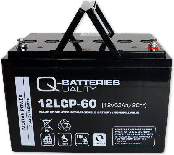 Akku Sys Akkumulator- und Batterietechnik Nord GmbH Quality-Batteries 12LCP-60 12V/63Ah 260x160x178mm>>>>