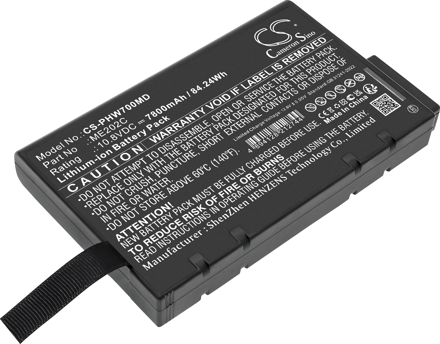 TECHTEK Akku Kompatibel mit [Philips] Philips PageWriter TC70 Ersetzt ME202C