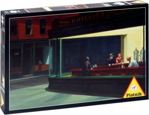 Piatnik 1000 Piece Jigsaw Puzzle - Edward Hopper's Nighthawks (68 X 48 Cm)