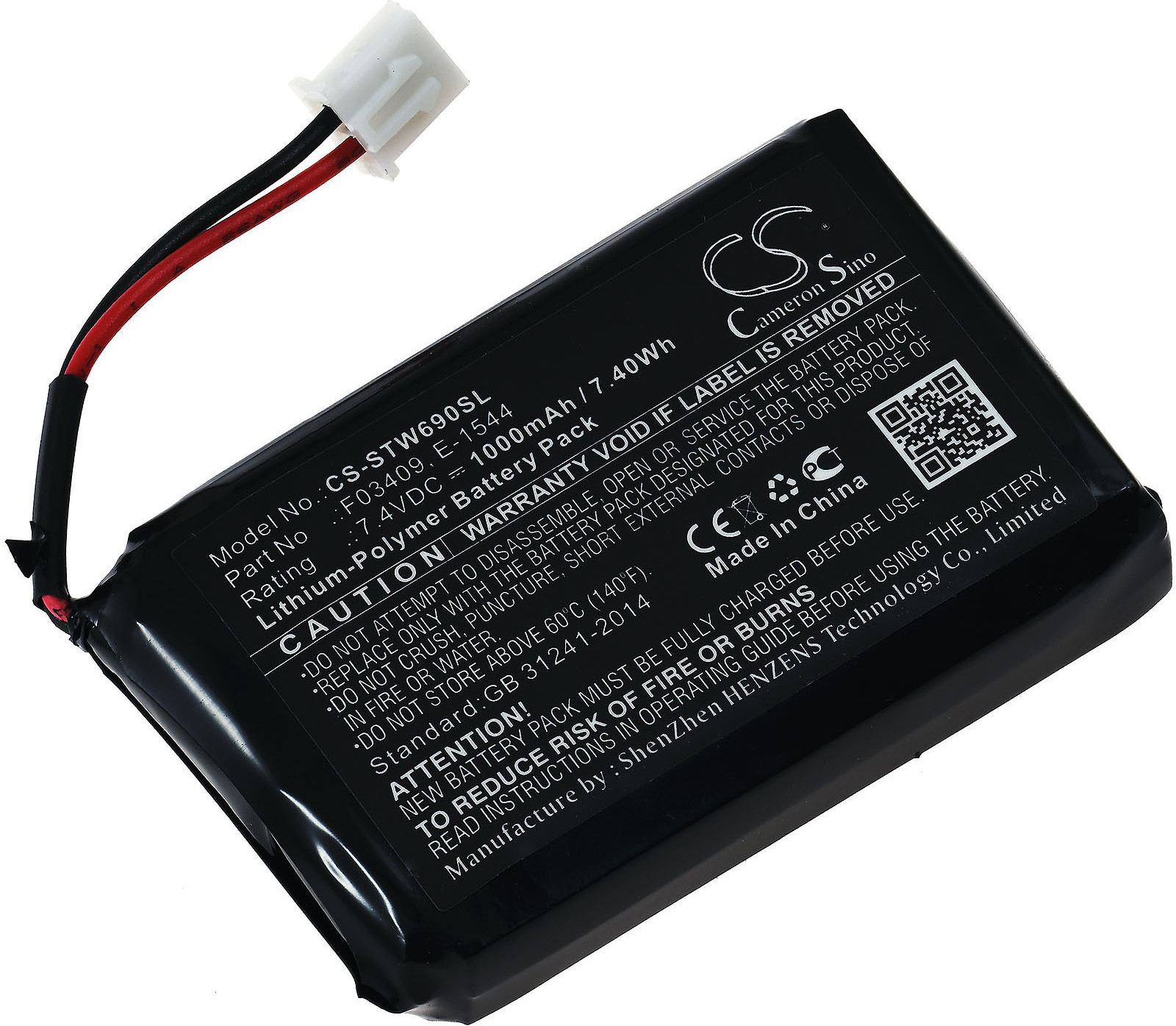 Powery Akku für Satfinder Satlink WS-6906 G1.66.SAT.1.1E