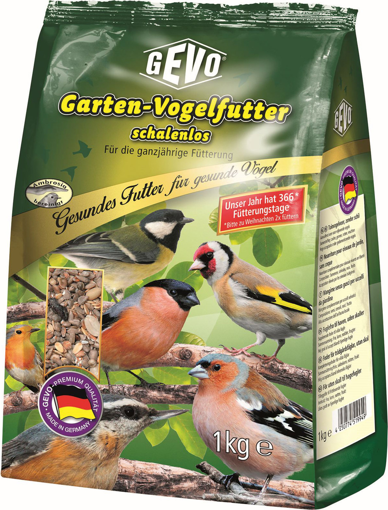 Gartenvogelfutter (1 kg) | Gartenvogelfutter von GEVO 910010-gv