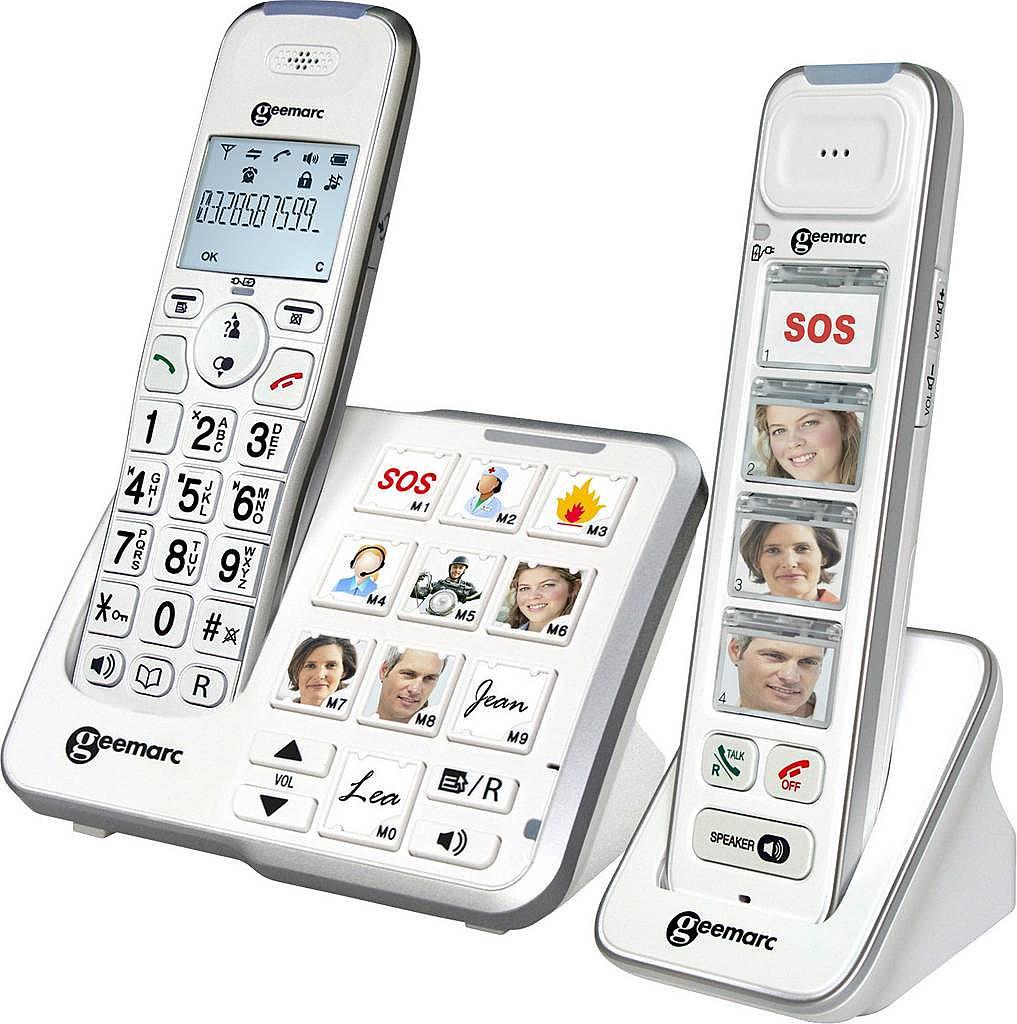 Geemarc Mobility Pack Foto Schnurloses Telefon analog Anrufbeantworter Foto-Tasten - Anrufbeantworter - Anrufbeantworter PACK_MOBILITYFOTO-IG