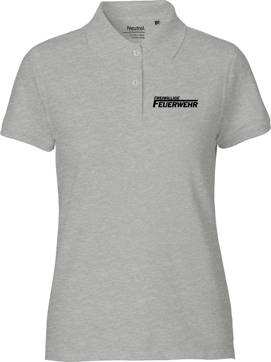 Huuraa Frauen Poloshirt Freiwillige Feuerwehr Geschenk Größe M Sport Grey Bio Baumwolle Fairtrade Freiwillige Feuerwehr Mode 3028DP-M-SGREY