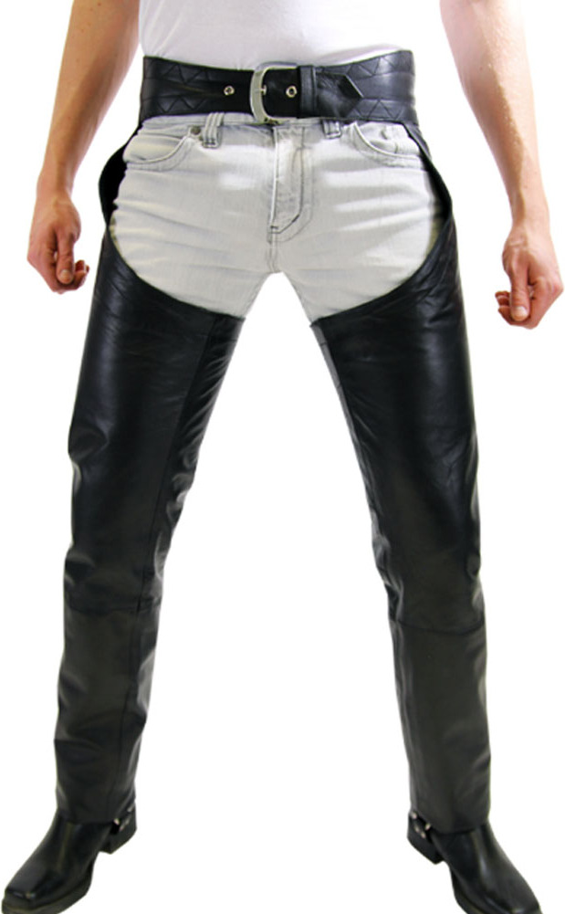 Bockleder Bockle® 1991 Chaps echte Lederhose Lederchaps , W31/L32 BLR-305-W31-L32