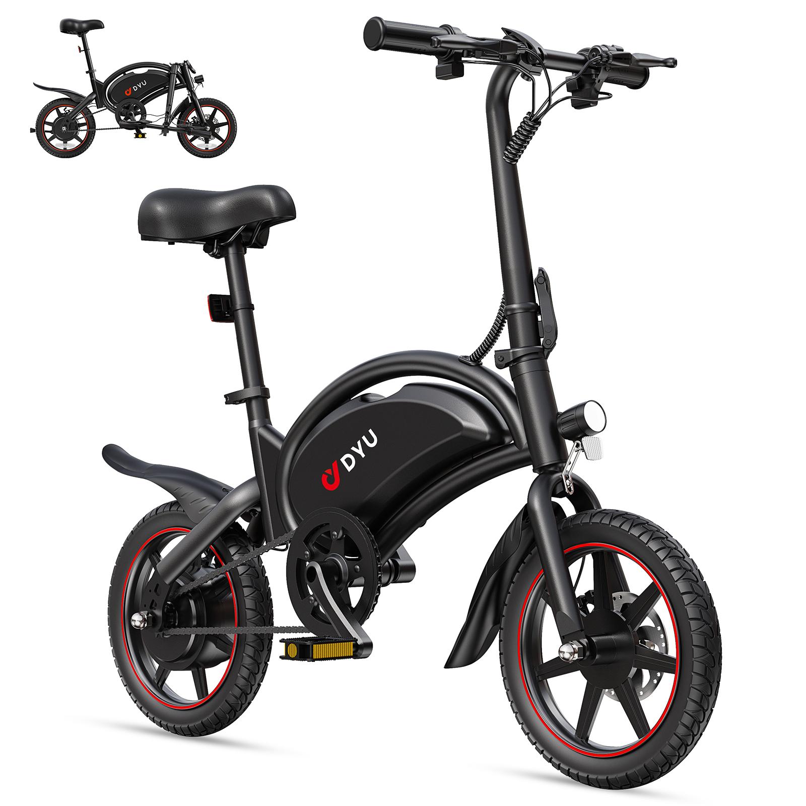 DYU D3S Faltbares E-Bike 14 Zoll, 250W Motor, bis 25 km/h, Straßenzulassung