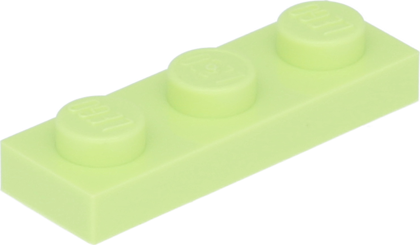 Lego® 1x3 Platte 3623 - 250 Stück Gelbgrün 3623-250-Gelbgrün-106