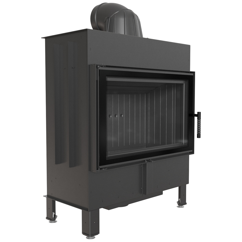 Oceľový krb Lucy 14 kW Ø 200 čierne