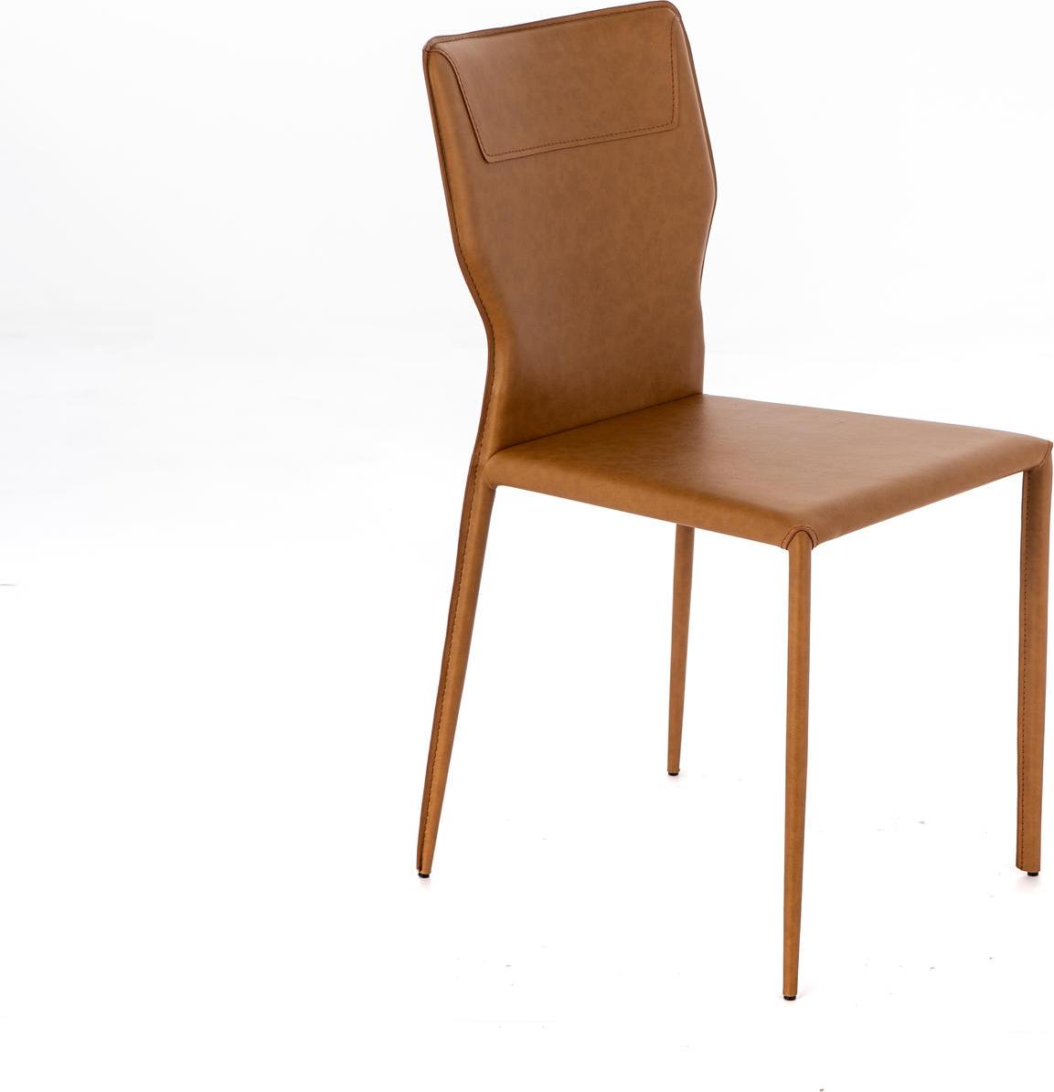 Stones Kim - Orangefarbener stuhl 2-tlg