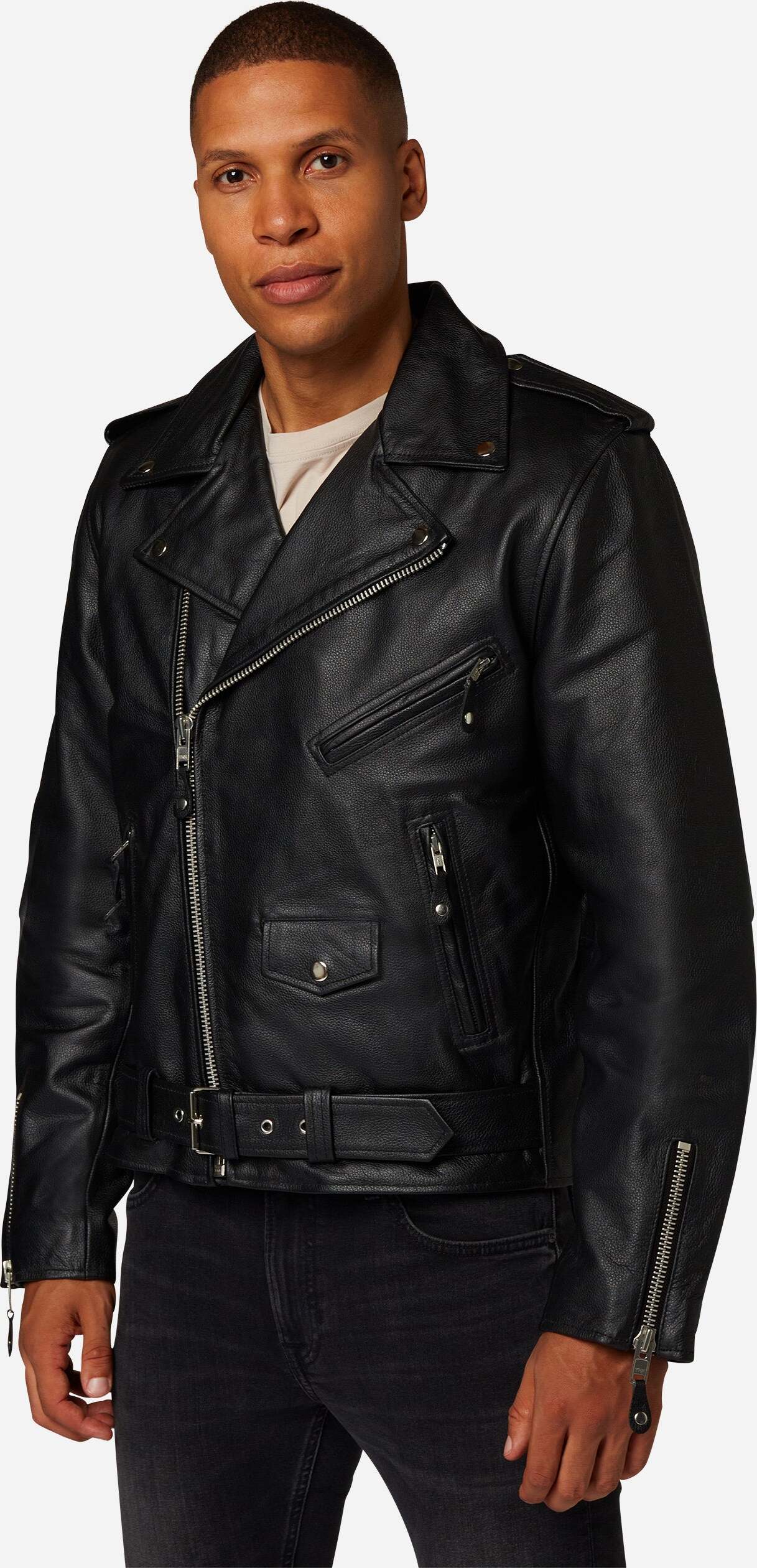 Biker Jacket Gesteppte Bikerjacke Herren Steppjacke Jacke Gesteppt