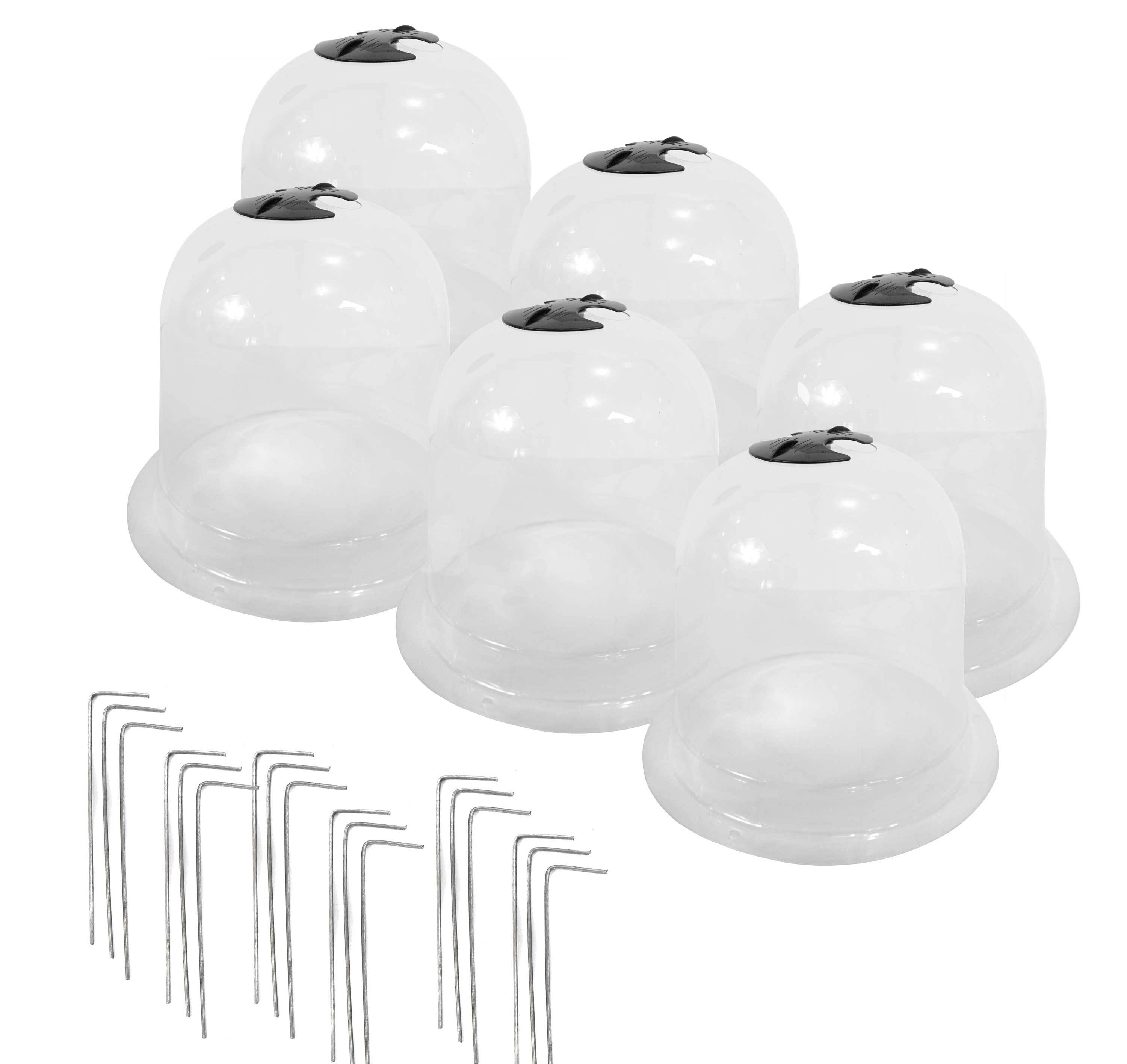 YERD Pflanzglocke Pflanzenhut 26 (2 x 3-er Set) 6x 26cm Pflanzenschutz