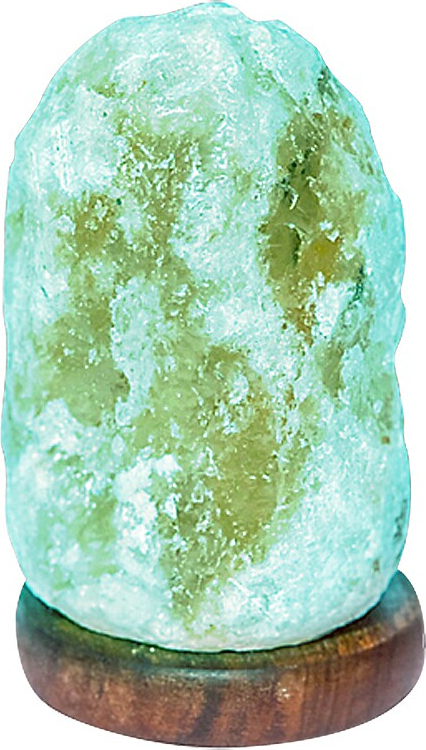 Rabalux 3680 Dekoleuchte Wasabi, 1W, Steinsalz-Holz, braun-orange, rgb, Innen, 12,5cm